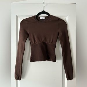Aritzia Sculptknit Empire Longsleeve